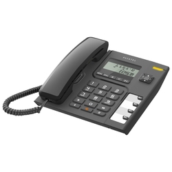 ALCATEL T56 - Проводной телефон, список 68-ми последних входящих звонков, память на 10 номеров