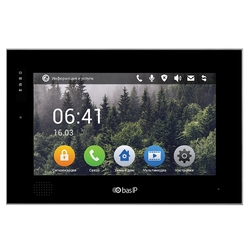 BAS-IP AQ-10 B v3 - Монитор для IP домофонной системы, SIP P2P, Touch Screen 10