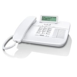 Gigaset DA710 - Проводной белый телефон с поддержкой гарнитур