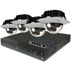 Ivue N6316A-H, NV-432-P, PS104 - Набор для видеонаблюдения, 2Мпх Внутренний 4 (Офис 4-2Мпх)