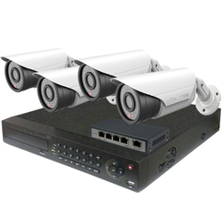 Ivue N6316A-H, NW456-P, PS104 - Набор для видеонаблюдения, 2Мпх Наружный 4 (Склад 4)