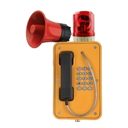 J&R JR103-FK-Y-HB-SIP - Промышленный SIP телефон, с проблесковым маячком, громкоговорителем, питание 5В/1A илиPoE