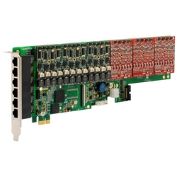 OpenVox A2410E - аналоговая плата на 24 линии, слот PCI Express