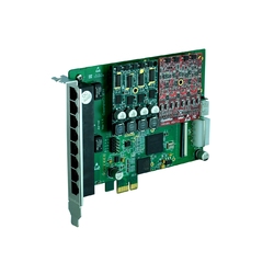 OpenVox A810E - аналоговая плата на 8 портов, слот PCI Express, 4-х портовые модули