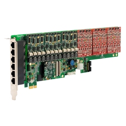 OpenVox AE2410E - аналоговая плата на 24 порта, с модулем эхоподавления, слот PCI Express