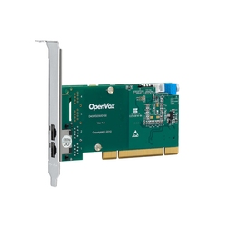 OpenVox DE230P - VOIP плата, 2 Port T1/J1/E1 PRI PCI card, c модулем аппаратного эхоподавления 