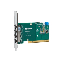 OpenVox DE430P - Цифровая карта (4 потока T1/E1 или J1), слот PCI 1.0, с эхоподавлением, интерфейс ISDN PRI E1/T1/J1