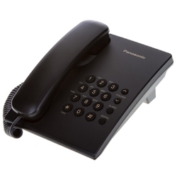 Panasonic KX-TS2350RUB - Аналоговый проводной телефон, повторный набор, Flash