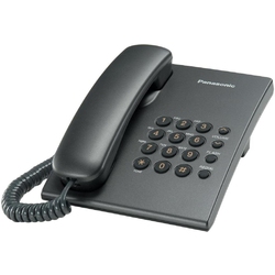 Panasonic KX-TS2350RUT - Аналоговый проводной телефон, повторный набор, Flash