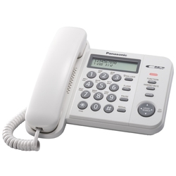 Panasonic KX-TS2356RUW - Аналоговый проводной телефон, АОН, Caller ID