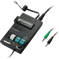 Plantronics Mx10 - Адаптер для одновременного подключения ТГ к телефону и компьютеру с регулятором громкости звука