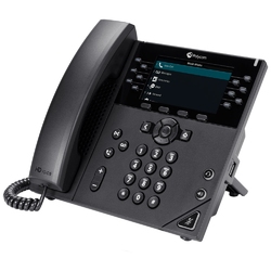 Polycom VVX 450 [2200-48840-114] - 12-ти линейный, настольный IP-телефон с цветным дисплеем