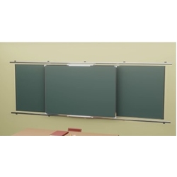 Skilo Rail system with blackboard 2 wall mounted 1 mobile - Рельсовая система со школьной доской