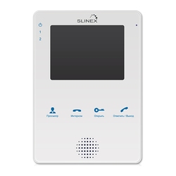 Slinex MS-04 White - Видеодомофон, цветной TFT LCD дисплей, 16 полифонических мелодий