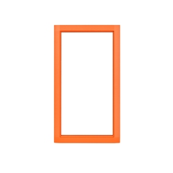 2N Helios IP Safety [9152000] - Металлическая рамка (оранжевого цвета)