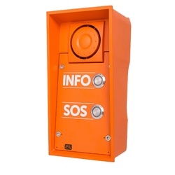 2N Helios IP Safety 9152102W - IP домофон, 2 кнопки вызова & 10Вт динамик (INFO/SOS)