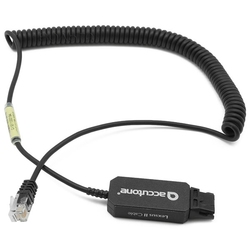 Accutone Lexsus Cord II QD PLT-RJ - Кабель с регулируемым усилителем микрофона для Avaya 16/96