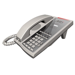 AEi AMT-6110-S - Белый однолинейный аналоговый телефон