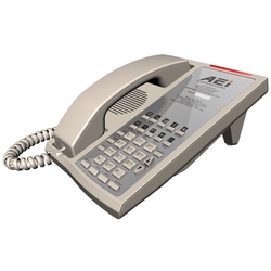 AEi AMT-6200-S - Белый двухлинейный аналоговый телефон
