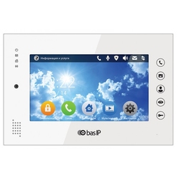 BAS-IP AN-07 W v3 - Монитор для домофонной IP-системы, Touch Screen 7