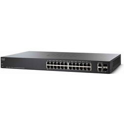 Cisco SF220-24P - Управляемый коммутатор  Smart Plus Switch для монтажа в стойку, POE