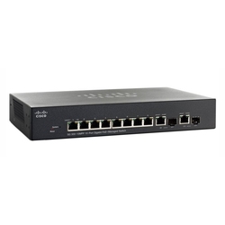 Cisco SG300-10MPP - Управляемый гигабитный коммутатор 3-го уровня