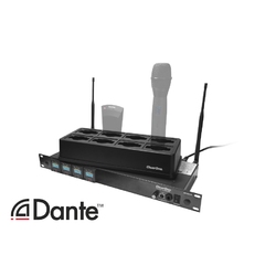 ClearOne WS840D-M610 - Стационарный 4-канальный RF-приемник M610 с технологией Dante и зарядной станцией