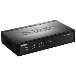 D-Link DES-1008P/C1A - Неуправляемый коммутатор с 8 портами 10/100Base-TX