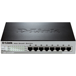 D-Link DES-1210-08P/B1A/C1A/C2A - Настраиваемый коммутатор WebSmart с 8 портами 10/100Base-TX