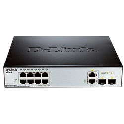 D-Link DES-3200-10/C1A  - Управляемый коммутатор 2 уровня с 8 портами 10/100Base-TX, 1 портом 100/1000Base-X SFP и 1 комбо-портом 100/1000Base-T/SFP