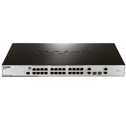 D-Link DES-3200-28P/C1A - Управляемый коммутатор 2 уровня с 24 портами 10/100Base-TX