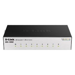 D-Link DGS-1008D/I2A/I2B/J2A - Неуправляемый коммутатор с 8 портами 10/100/1000Base-T и функцией энергосбережения