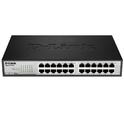 D-Link DGS-1024C/A1A - Неуправляемый коммутатор с 24 портами 10/100/1000Base-T, функцией энергосбережения и поддержкой QoS