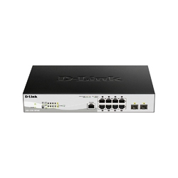 D-Link DGS-1210-10P/ME/A1A - Управляемый коммутатор 2 уровня с 8 портами 10/100/1000Base-T и 2 портами 1000Base-X SFP