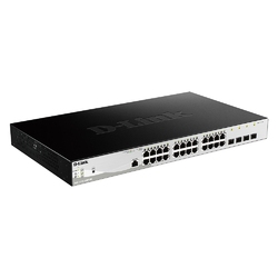 D-Link DGS-1210-28MP/ME - Управляемый коммутатор 2 уровня с 24 портами 10/100/1000Base-T и 4 портами 1000Base-X SFP
