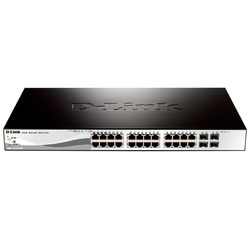 D-Link DGS-1210-28P/B1A/C1A - Настраиваемый коммутатор WebSmart с 24 портами 10/100/1000Base-T и 4 портами 1000Base-X SFP