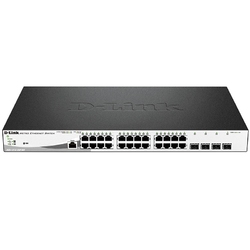 D-Link DGS-1210-28P/ME/A1A - Управляемый коммутатор 2 уровня с 24 портами 10/100/1000Base-T и 4 портами 1000Base-X SFP