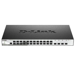 D-Link DGS-1210-28XS/ME/B1A - Управляемый коммутатор 2 уровня с 24 портами 100/1000Base-X SFP и 4 портами 10GBase-X SFP+