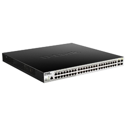 D-Link DGS-1210-52MPP/ME - Управляемый коммутатор 2 уровня с 48 портами 10/100/1000Base-T и 4 портами 1000Base-X SFP