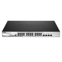 D-Link DGS-1510-28XMP/ME/A1A PROJ - Управляемый коммутатор 2 уровня с 24 портами 10/100/1000Base-T и 4 портами 10GBase-X SFP+