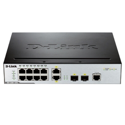 D-Link DGS-3000-10TC/A1A/A2A - Управляемый коммутатор 2 уровня с 8 портами 10/100/1000Base-T и 2 комбо-портами 100/1000Base-T/SFP