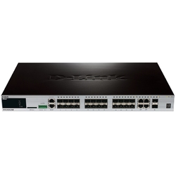 D-Link DGS-3420-26SC/B1A PROJ - Управляемый стекируемый коммутатор 3 уровня с 20 портами 100/1000Base-X SFP, 4 комбо-портами 100/1000Base-T/SFP и 2 портами 10GBase-X SFP+