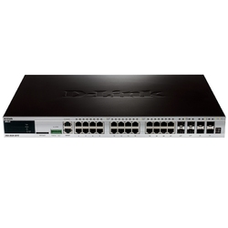 D-Link DGS-3620-28TC/B1AEI - Управляемый стекируемый коммутатор 3 уровня с 20 портами 10/100/1000Base-T, 4 комбо-портами 100/1000Base-T/SFP и 4 портами 10GBase-X SFP+