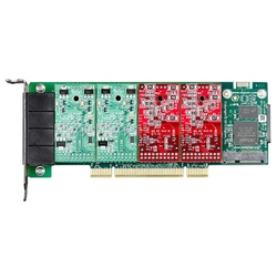 Digium A4A02F -  аналоговая плата, 4 порта, эхоподавления нет, PCI, 4FXO