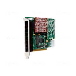 Digium A8A03F -  аналоговая плата, 8 портов, эхоподавление есть, PCI, 8 FXO