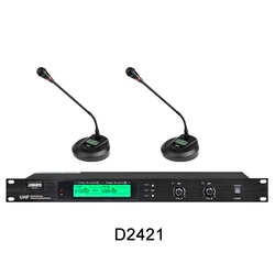 DSPPA D2421 - Двухканальная УВЧ беспроводная микрофонная система для конференций