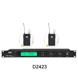 DSPPA D2423 - Двухканальная УВЧ беспроводная микрофонная система для конференций