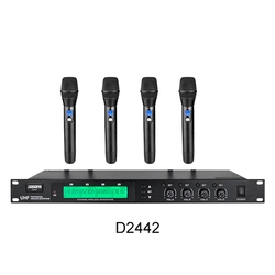 DSPPA D2442 - Четырехканальная УВЧ беспроводная микрофонная система для конференций