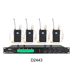 DSPPA D2443 - Четырехканальная УВЧ беспроводная микрофонная система для конференций