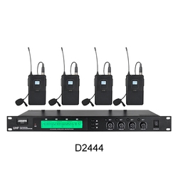 DSPPA D2444 - Четырехканальная УВЧ беспроводная микрофонная система для конференций